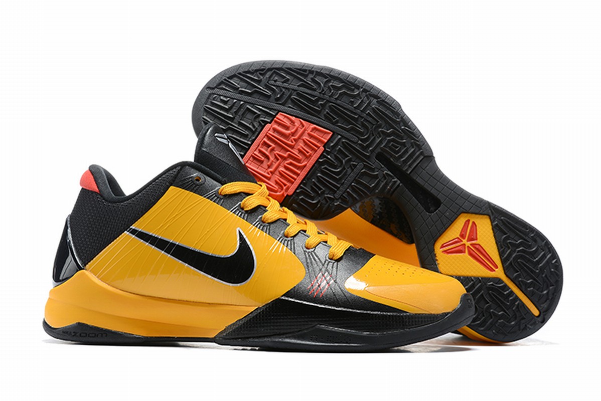 Nike Kobe 5 Men Shoes Yellow Black